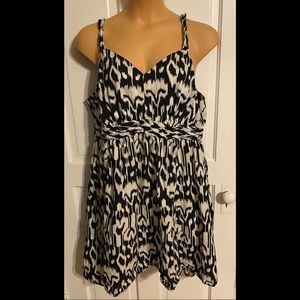 Avenue Black Print Dress